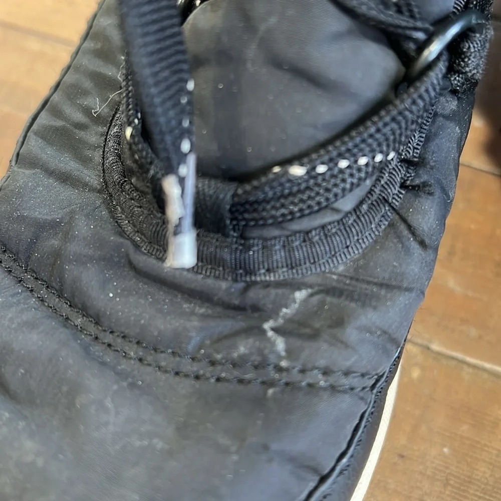 Sorel Whitney black faux fur winter boots